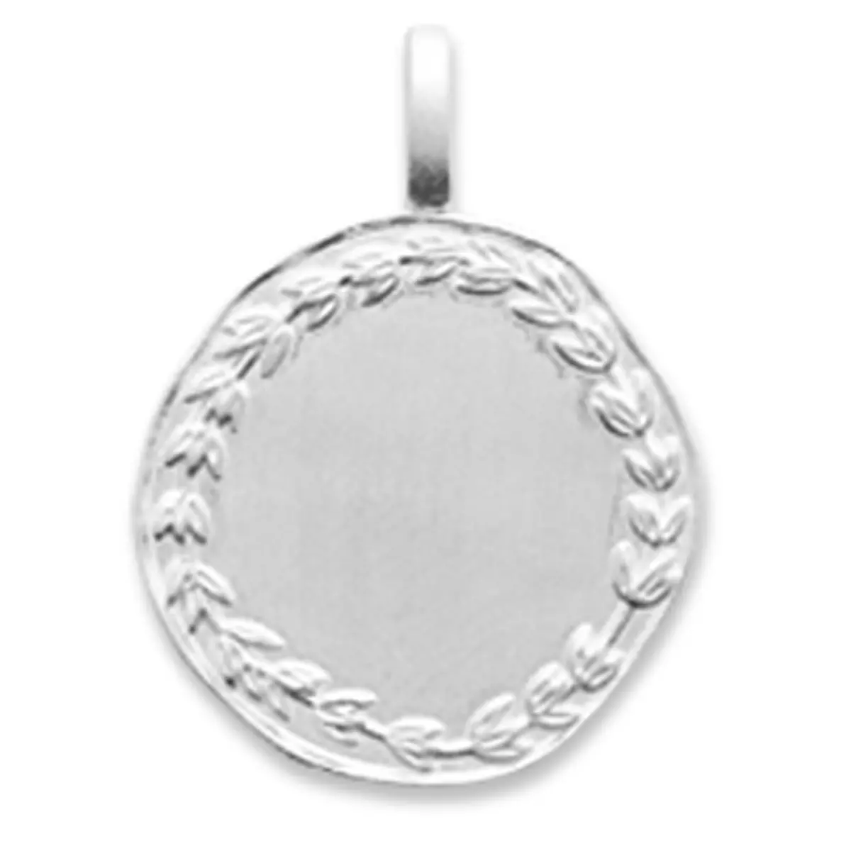 les trésors de lily Pendentif Argent 'Antica' argenté (rhodié) 16 mm [Q8476]