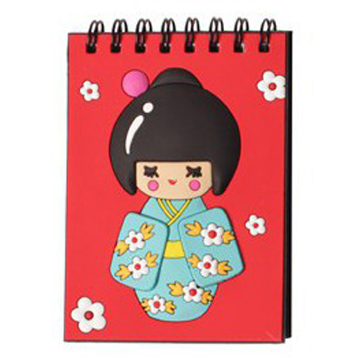 Carnet de notes silicone \'Geisha\' rouge - 10x75 cm - [Q3060]