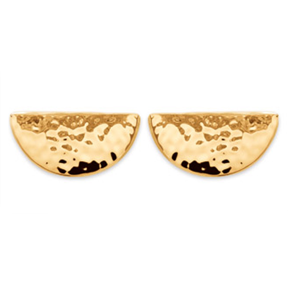 Boucles Plaqué Or \'Cleopatra\' doré martelé - [P0718]
