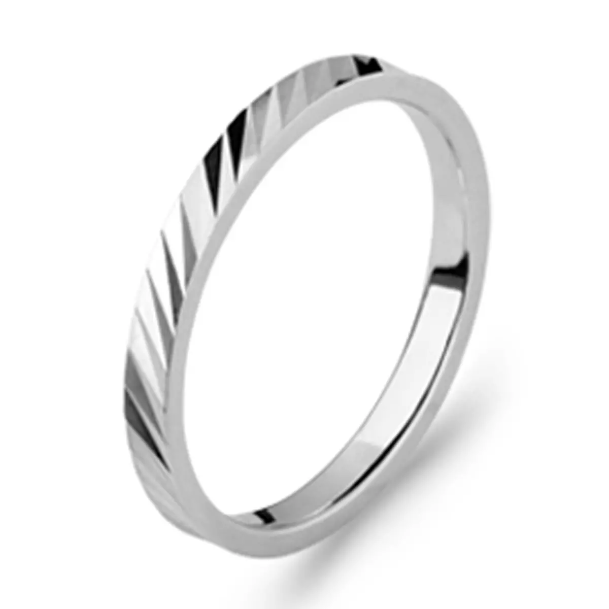 les trésors de lily Alliance Argent 'Lien d'Amour' argenté (rhodié) 2 mm [Q8953]