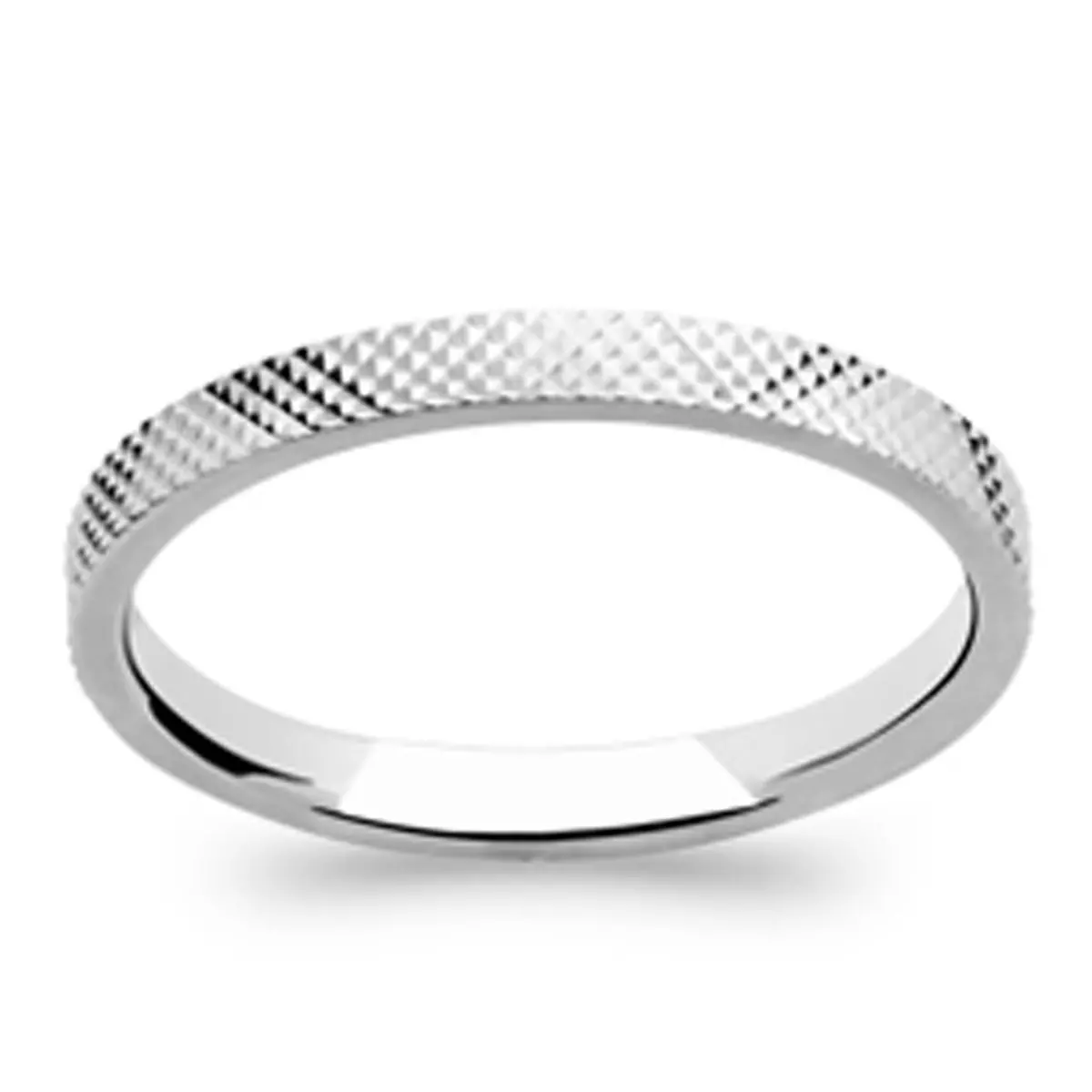 les trésors de lily Alliance Argent 'Lien d'Amour' argenté (rhodié) 2 mm [Q8954]