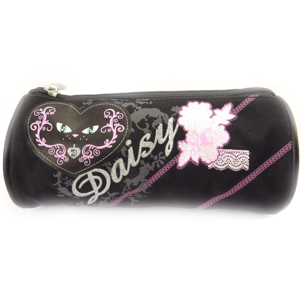 Trousse \'Daisy Dark\' noir rose - [K6108]