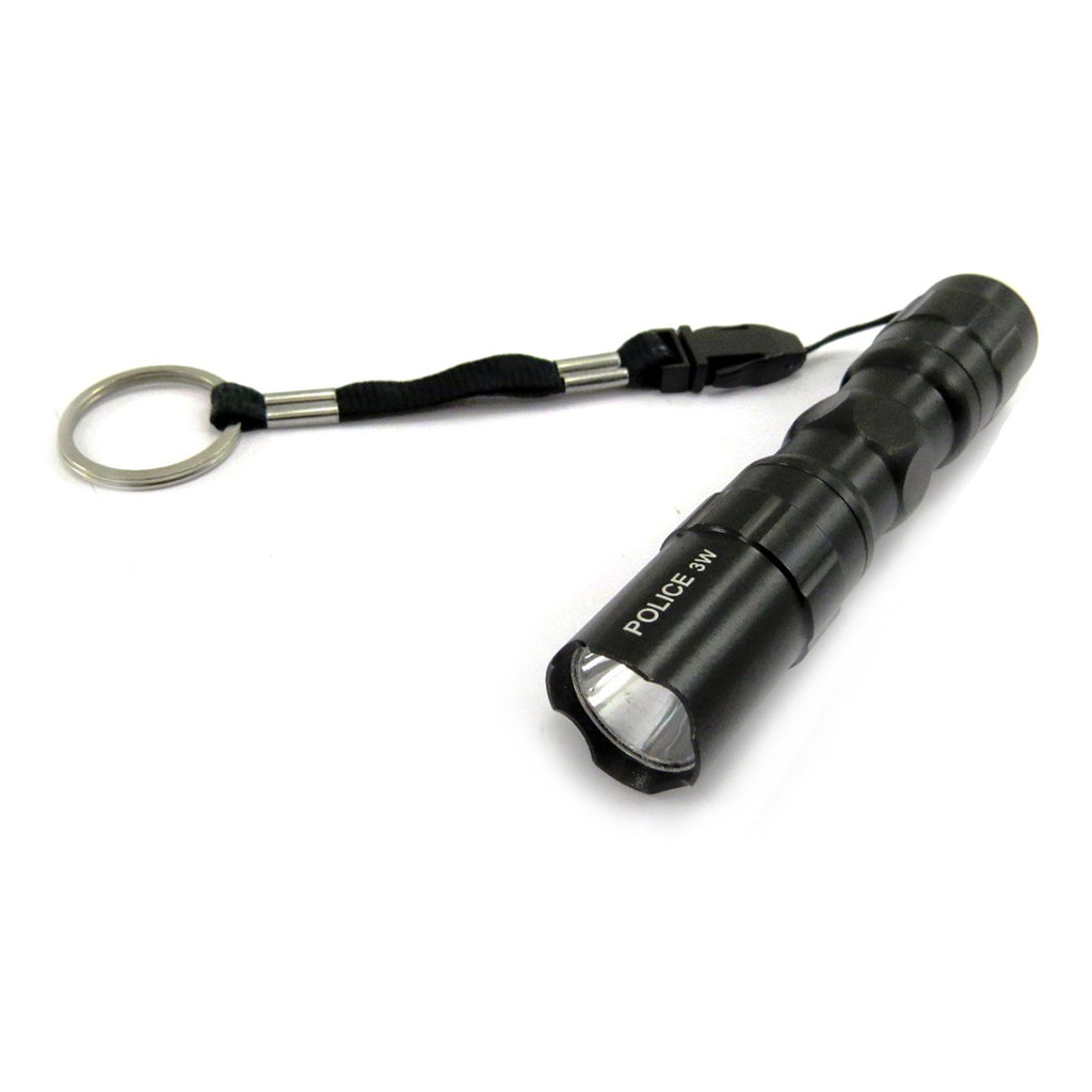 Mini lampe torche \'Design\' noir - [K6146]