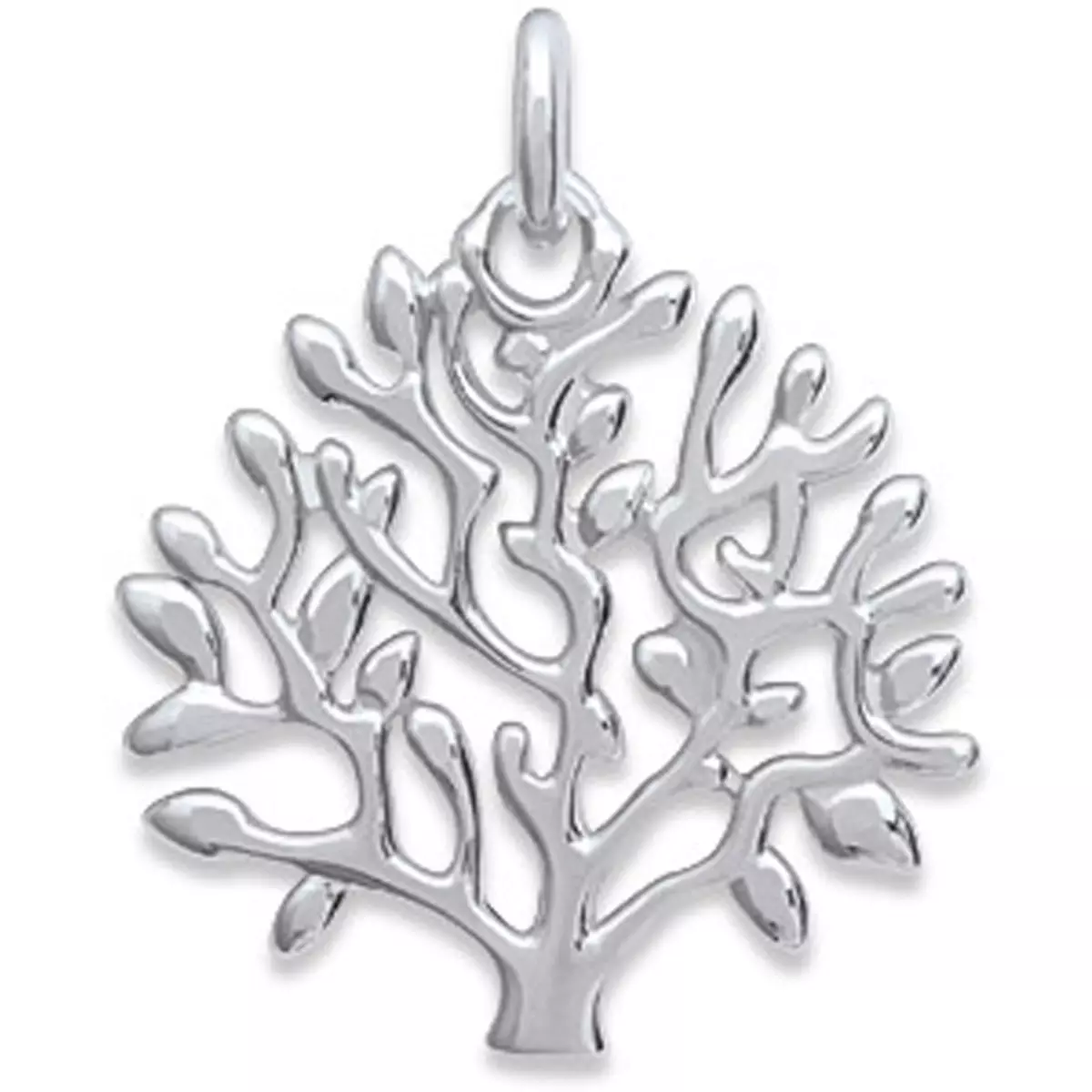les trésors de lily Pendentif Argent 'Arbre de Vie' argenté (rhodié) 20 mm [Q6690]