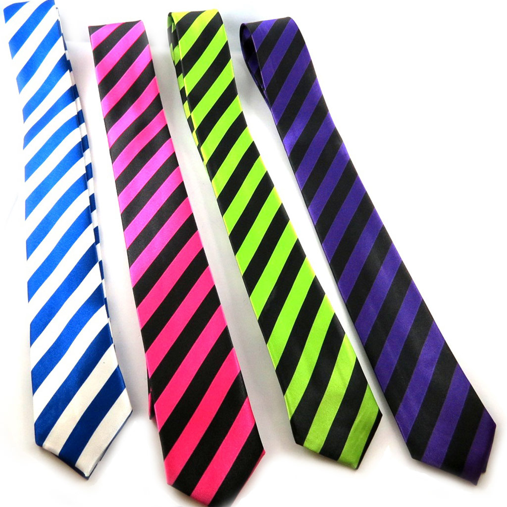 4 cravates \'Coloriage\' tutti frutti - [K8877]