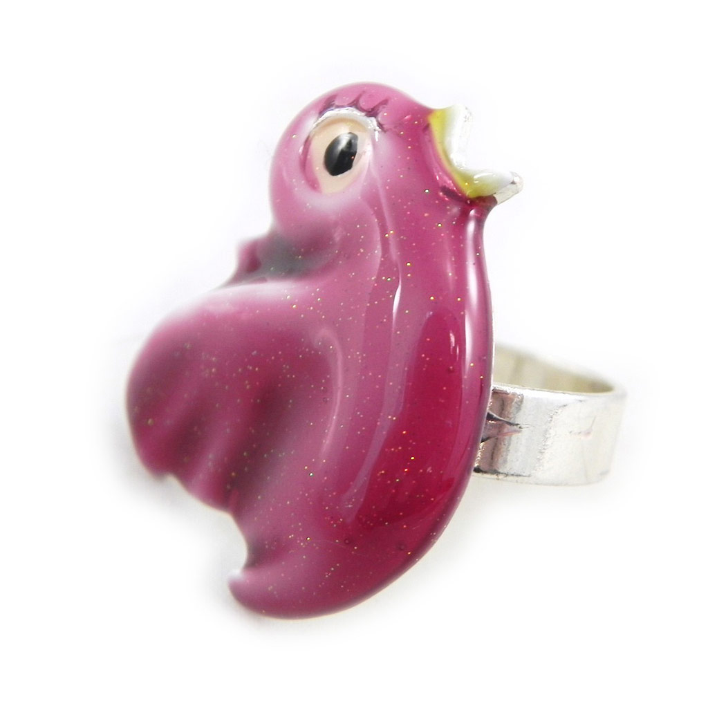Bague Créateur \'Rossignol\' violet  - [H3522]