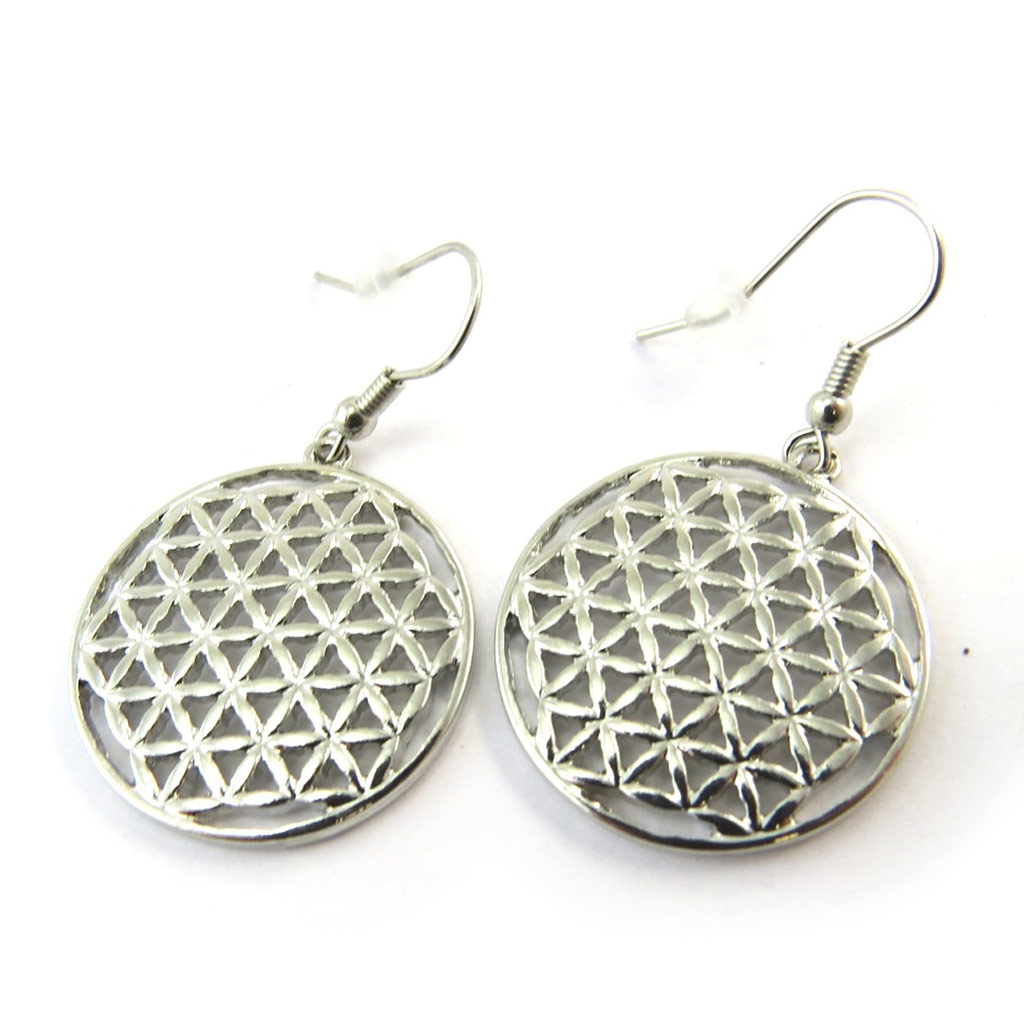 Boucles \'Carmen\' argenté - [N5035]