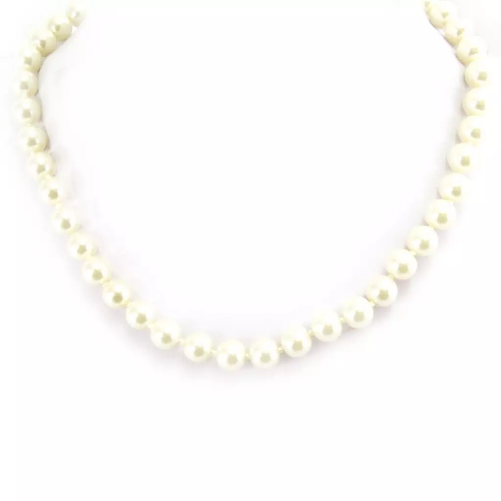 les trésors de lily Collier 'Perla' écru (8 mm) [L1624]