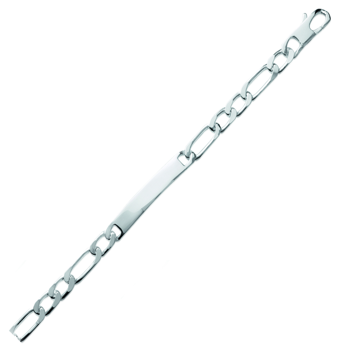 Gourmette Homme Argent \'Adam\' - 21 cm 8 mm - [E2527]