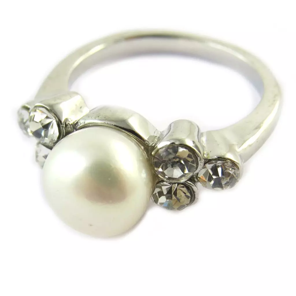 les trésors de lily Bague 'Catherine' Blanc [B7045]