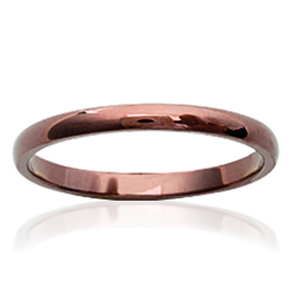 Bague Créateur \'Mineralia\' bronze - 2 mm - [K3296]