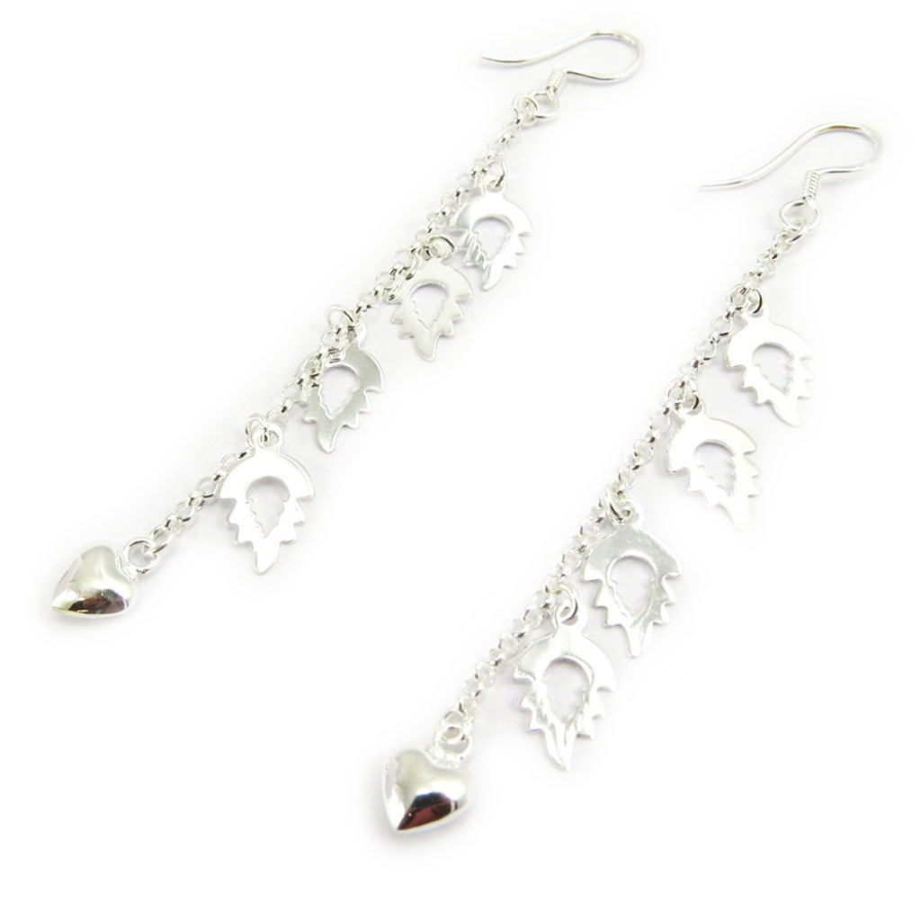 Boucles Argent \'Love Freedom\'  - [E5209]