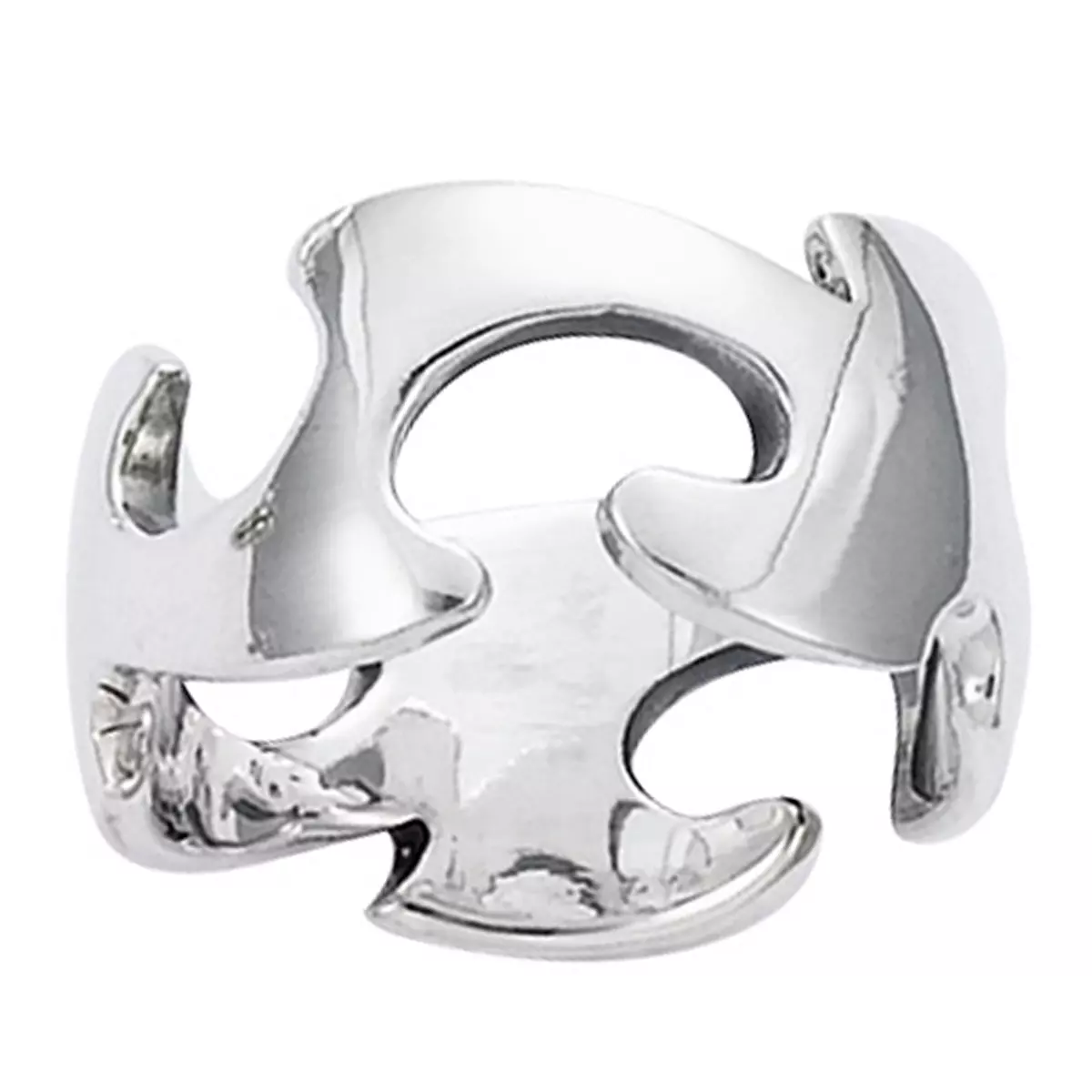 les trésors de lily Anneau Argent 'Tribal Beauty' argenté 11 mm [I3612]