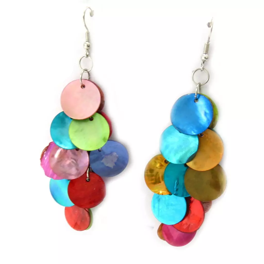 les trésors de lily Boucles 'Kilimanjaro' multicolore [K6496]