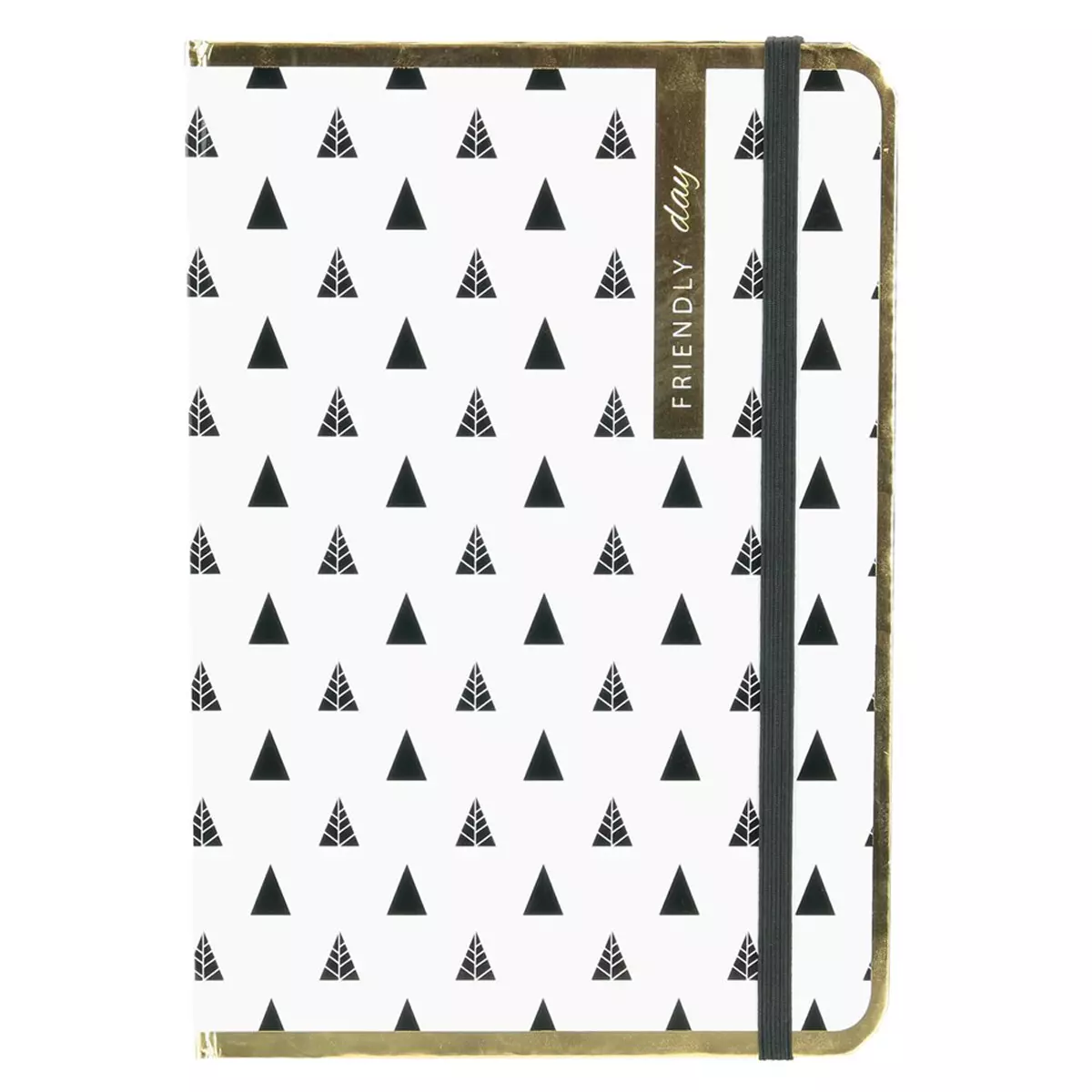 les trésors de lily Carnet A5 'Messages' blanc doré (Friendly day) 21x148 cm [Q3850]