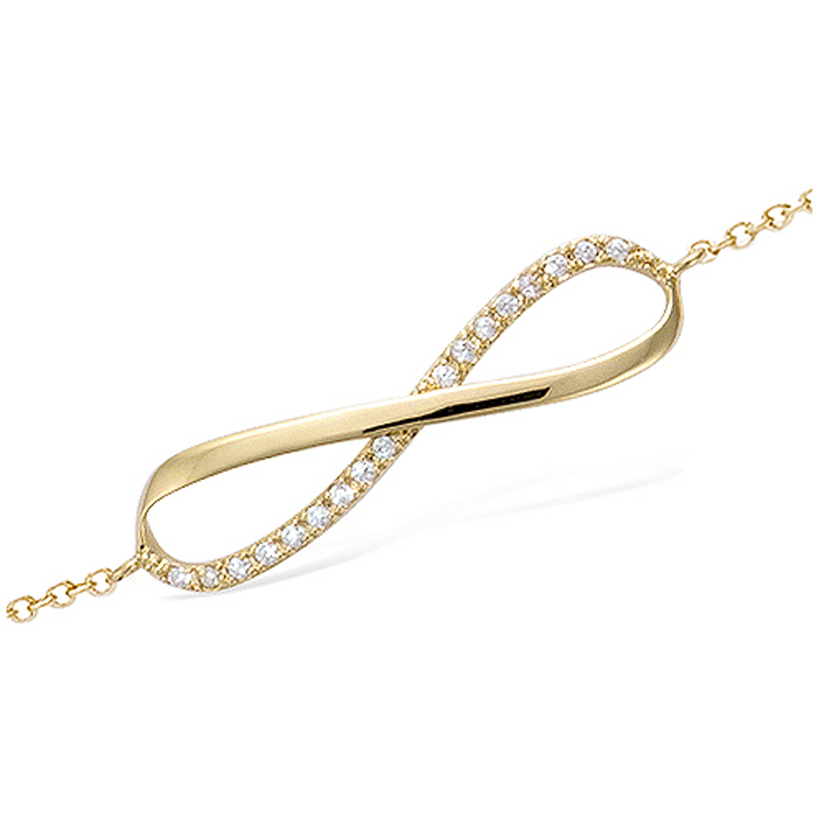 Bracelet infini plaqué or femme à personnaliser- petits-tresors.fr