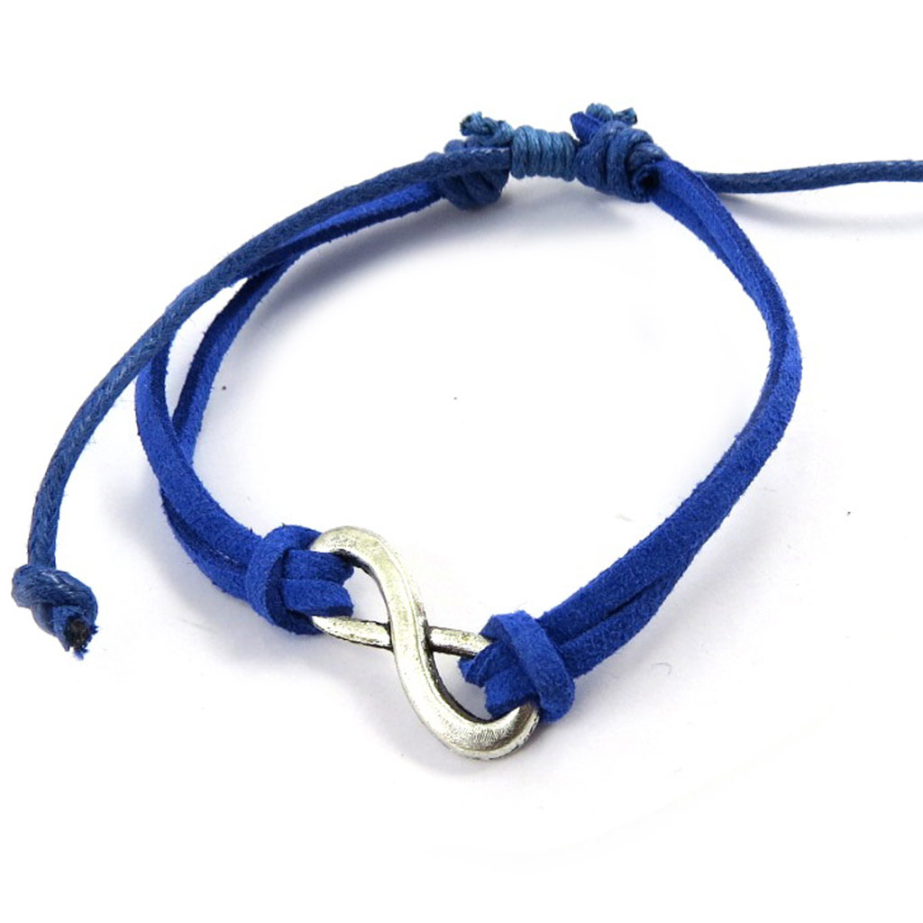Bracelet ethnique \'Infini\' bleu - [M6170]