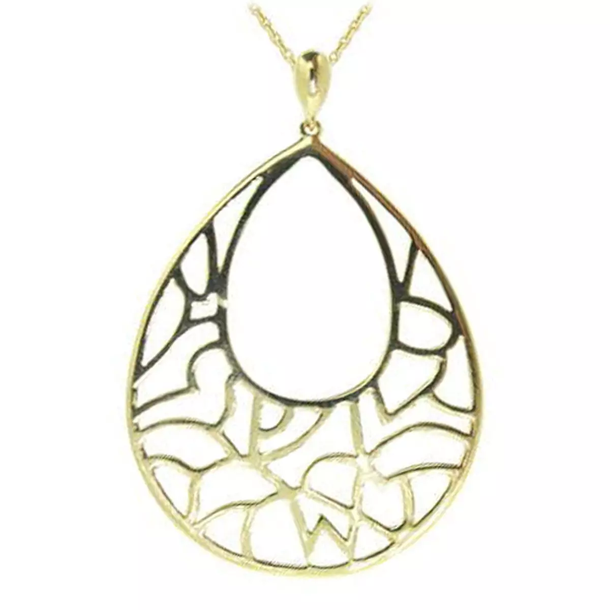 les trésors de lily Pendentif Plaqué Or 'Chorégraphie' doré 52x38 mm [K9522]