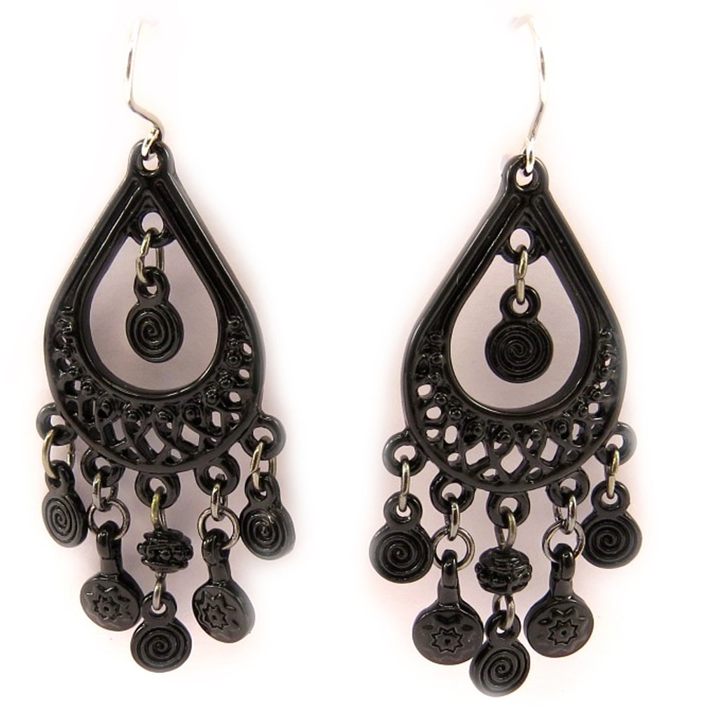 Boucles Créateur \'Carmen\' noir  - [L5215]