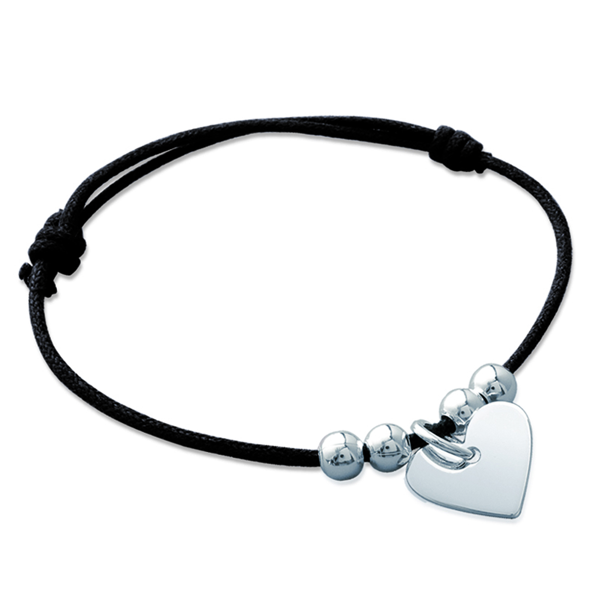 Bracelet Argent \'Love\' argenté - 10x13 mm - [G1259]