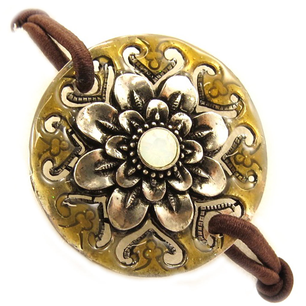 Bracelet Créateur \'Les Souvenirs du Passé\' Ambre  - [E5833]