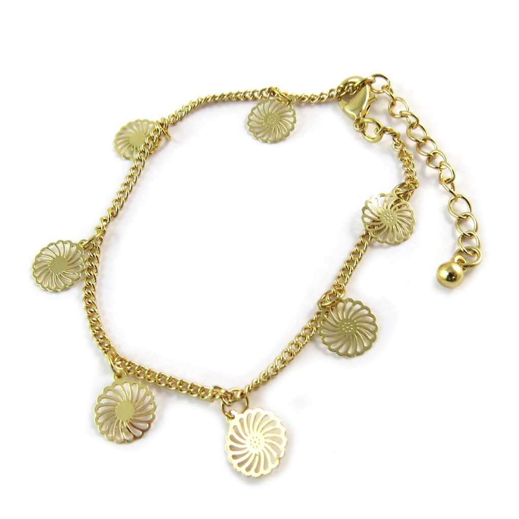 Bracelet \'Carmen\' doré - [N8876]