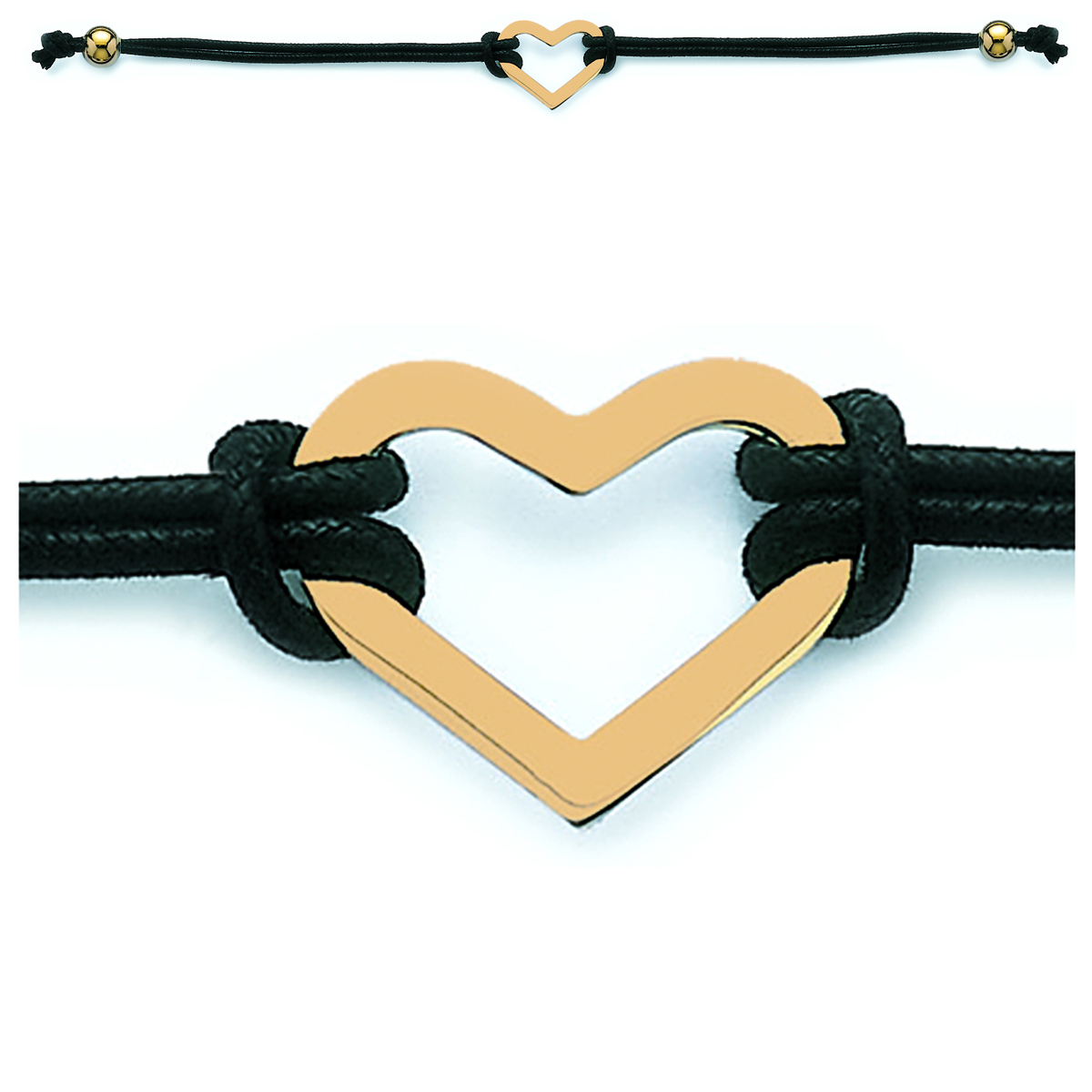 Collier Plaqué-Or \'L\'Amour tout Simplement\' doré - 25x33 mm - [D4587]