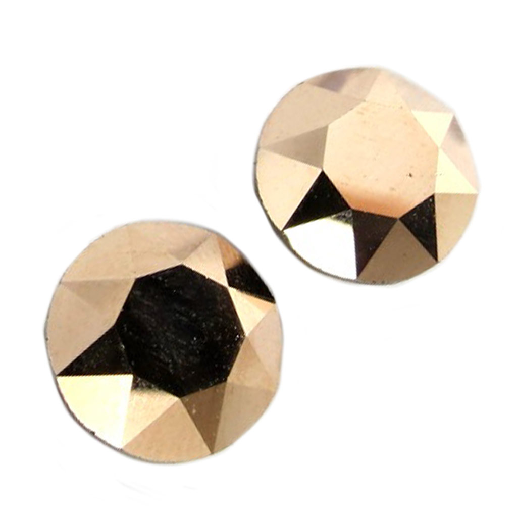 Boucles artisanales \'Bohème\' beige rosé - 8 mm - [P7551]