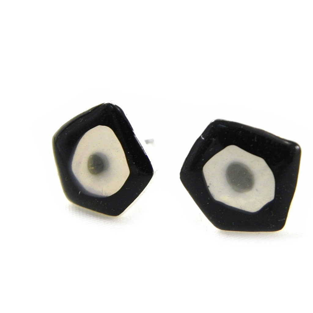 Boucles Créateur \'Les Acidulés\' noir - [H4542]