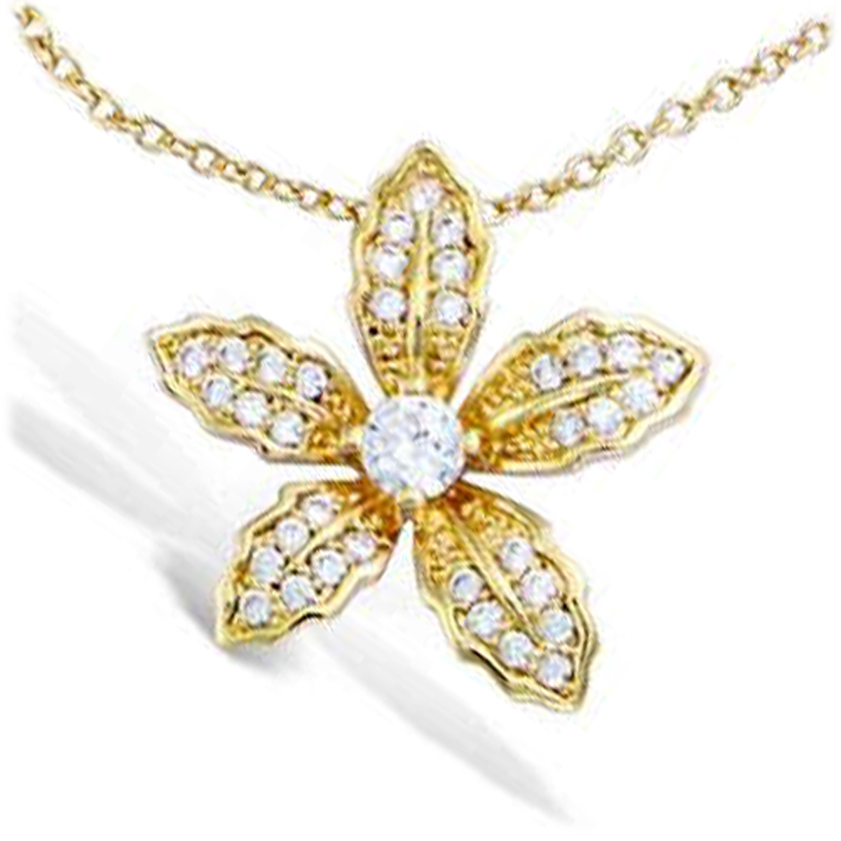 Collier Plaqué-Or \'Vahiné\' blanc doré - 20 mm - [L7061]