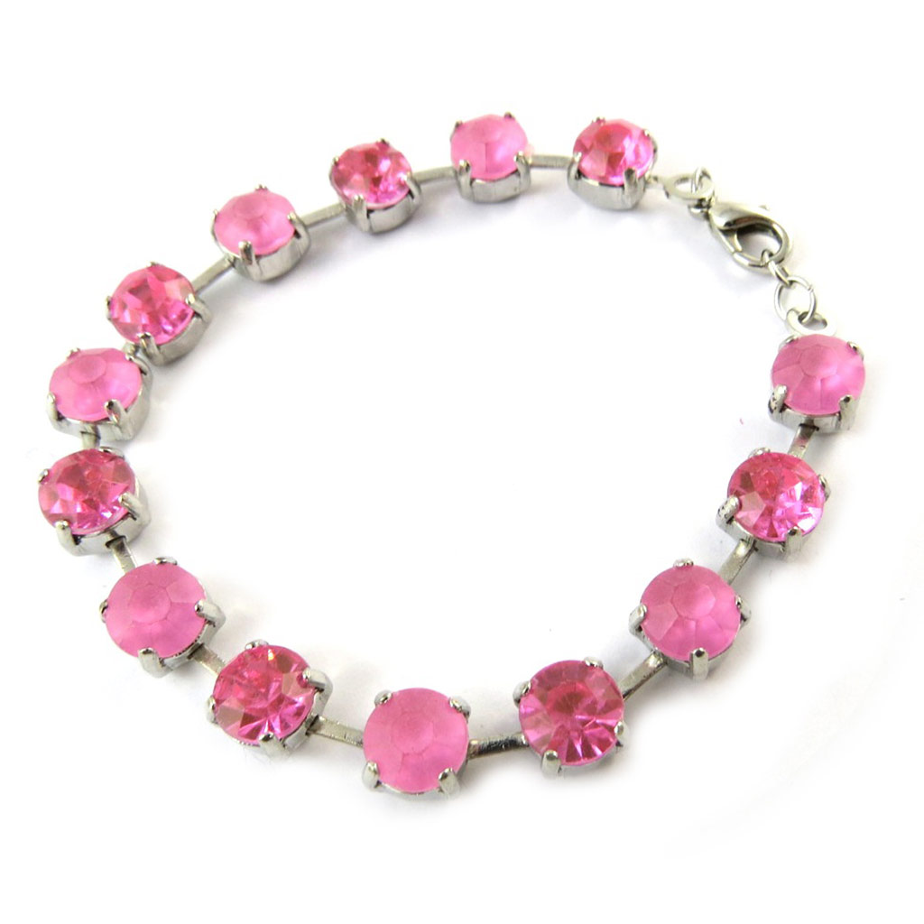 Bracelet Créateur \'Sissi\' rose - [N8897]