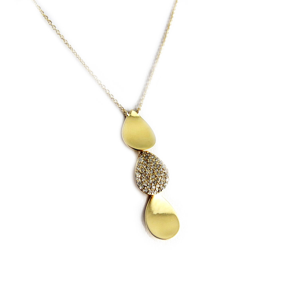 Collier Plaqué-Or \'Déesse\' doré - 40x10 mm - [L1844]