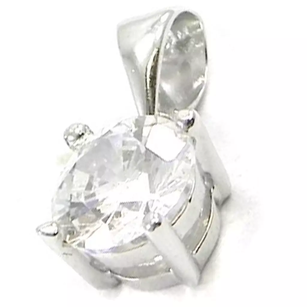 les trésors de lily Pendentif Argent 'Essentiel' Blanc argenté (rhodié) 7 mm [I3748]