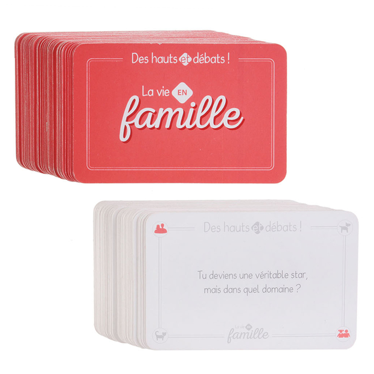 Jeu de cartes \'La vie en Famille\' (54 cartes) - 84x55x30 mm - [R0015]