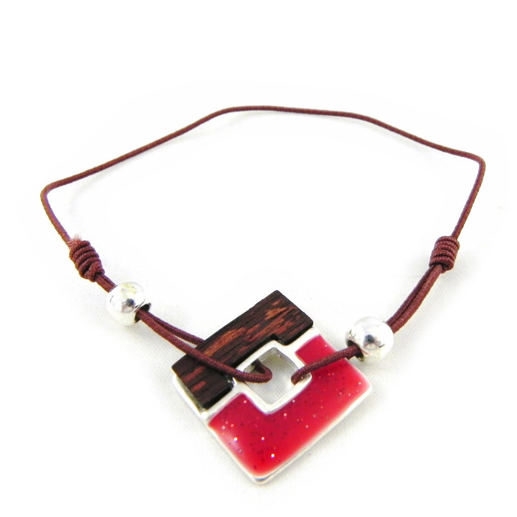 Bracelet Créateur \'Bora Bora\' rouge - [H4798]