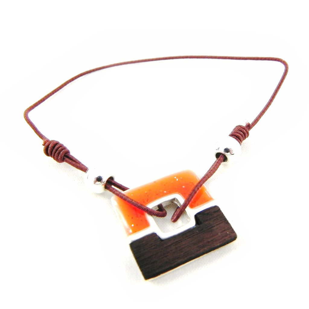 Bracelet Créateur \'Bora Bora\' orange - [H4799]