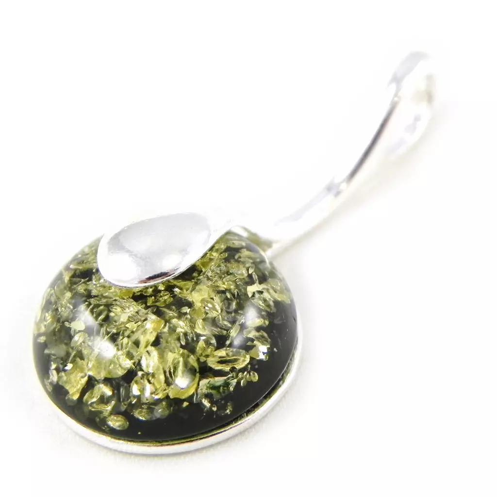 les trésors de lily Pendentif Argent 'Inspiration' Ambre [H5055]