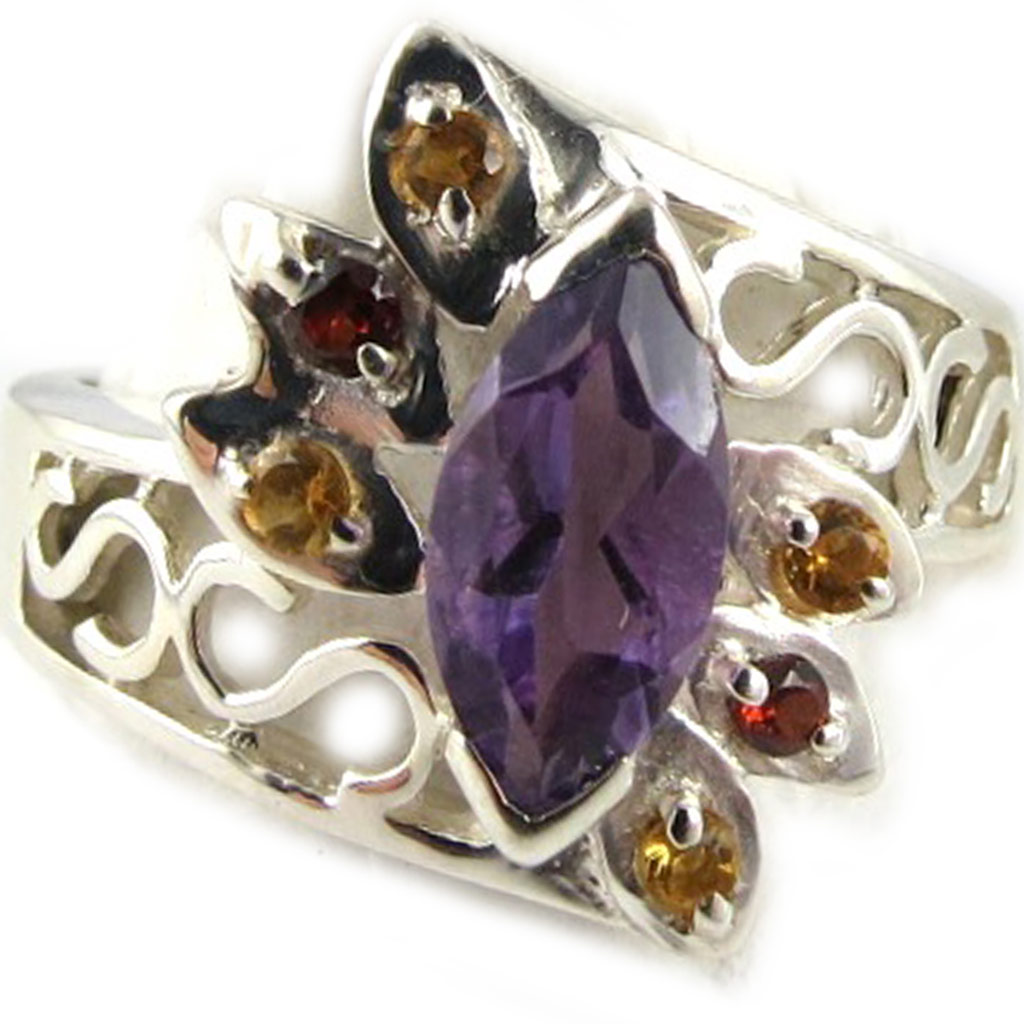 Bague Argent \'Les Précieuses\' Tutti Frutti  - [B9212]