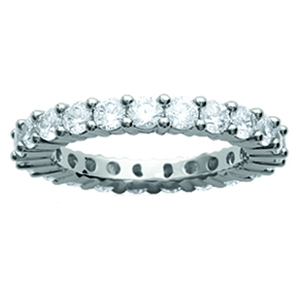 Alliance Argent \'Pour la Vie\' Blanc argenté (rhodié) - 3 mm - [K7222]