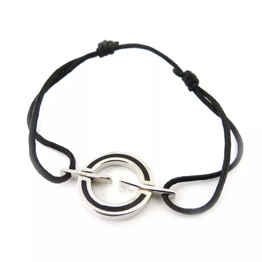 les trésors de lily Bracelet Argent 'Calypso' noir [J3548]