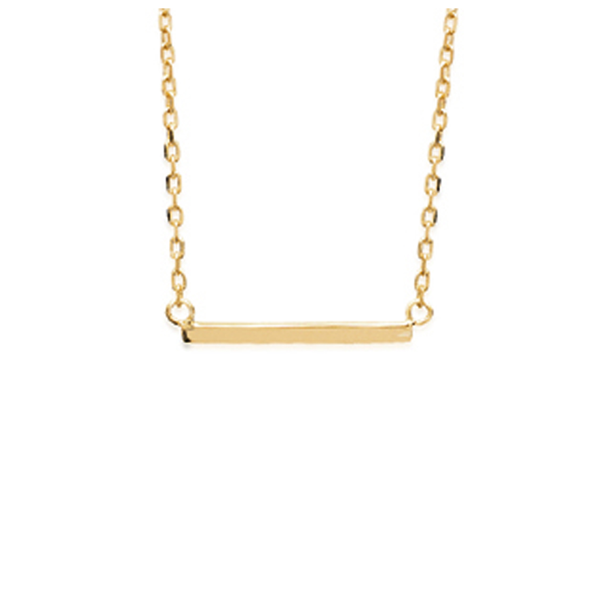 Collier Plaqué Or \'Chorégraphie\' doré - 18x1 mm - [K3718]