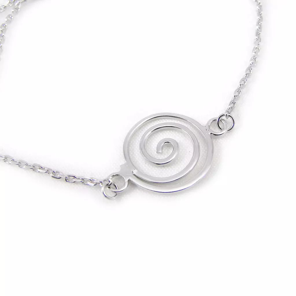 les trésors de lily Bracelet Argent 'Chorégraphie' argenté (rhodié) 13 mm [G9050]