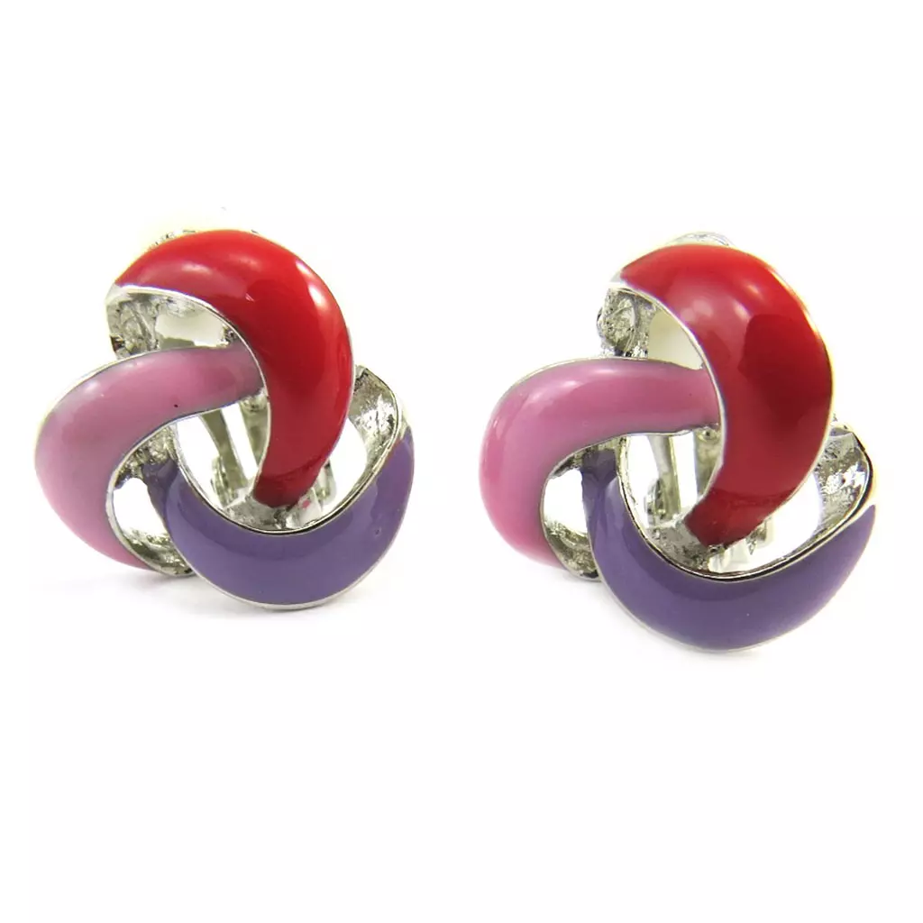 les trésors de lily Clips Créateur 'Scarlett' rouge rose violet [M8026]