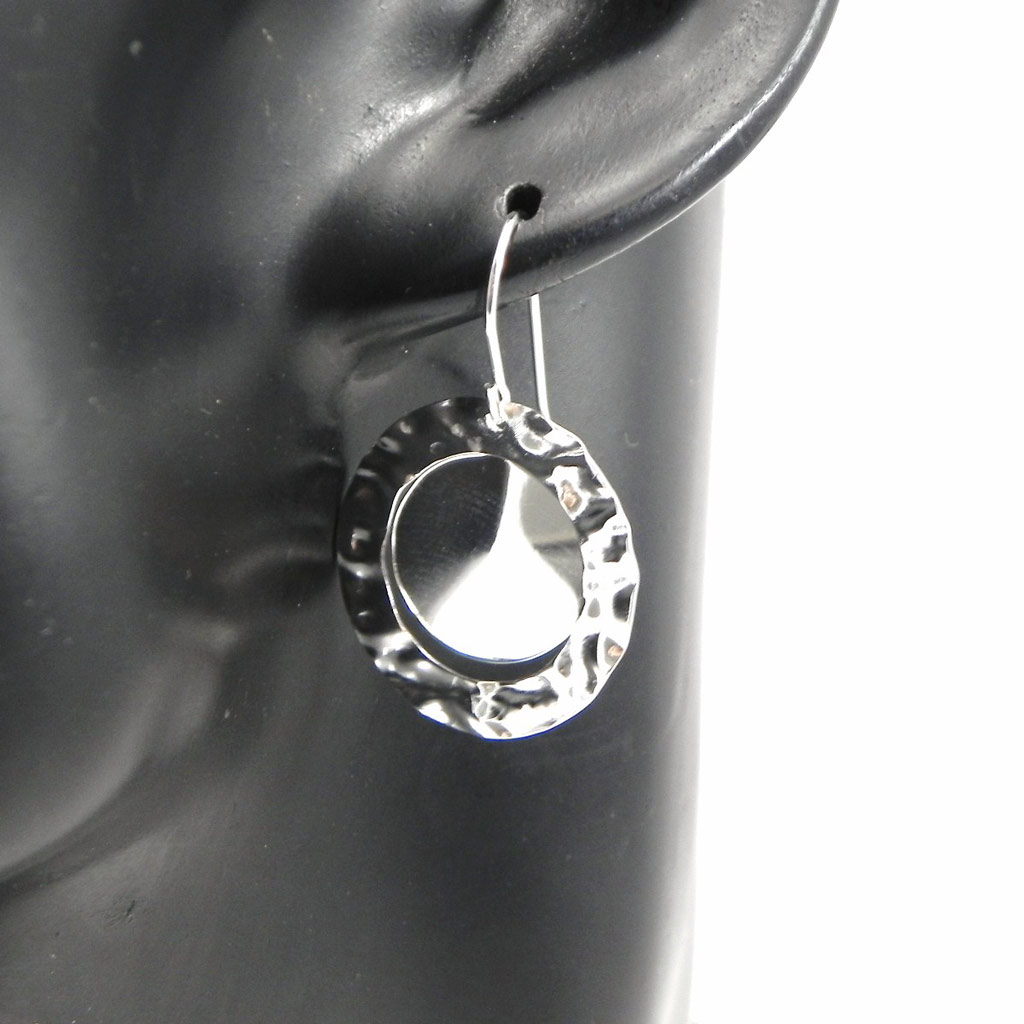 Boucles Argent \'Chorégraphie\'  - [G9262]