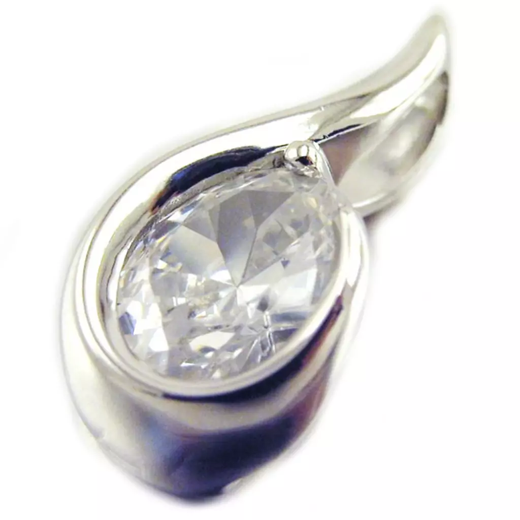 les trésors de lily Pendentif Argent 'Câlin' Blanc [E7040]