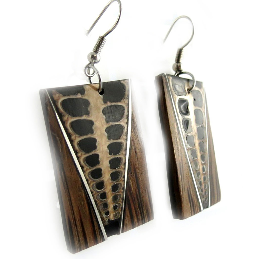 Boucles Créateur \'Kilimanjaro\' Marron - [E7200]