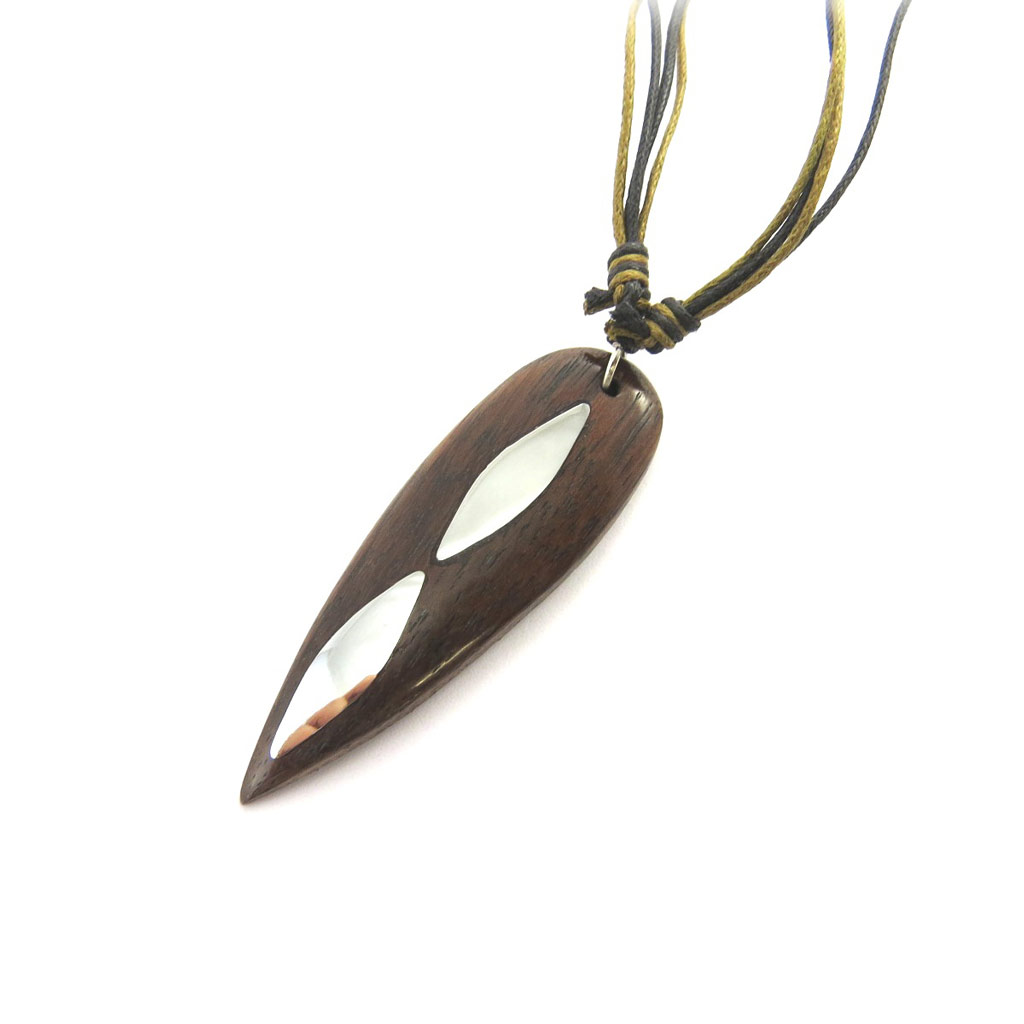 Collier Créateur \'Kilimanjaro\' Marron - [E7222]