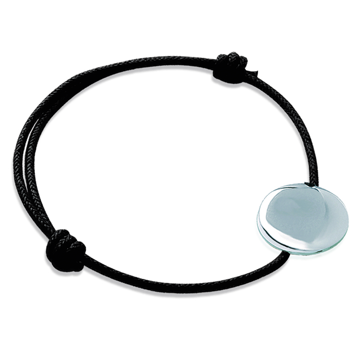 Bracelet Argent \'Identité\' argenté - 14 mm - [M8718]