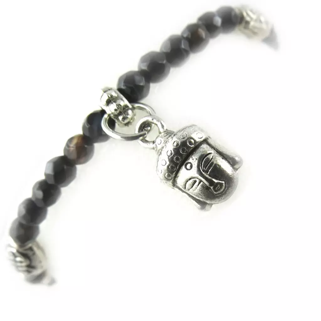 les trésors de lily Bracelet 'Minéralia' agate marron [K7287]