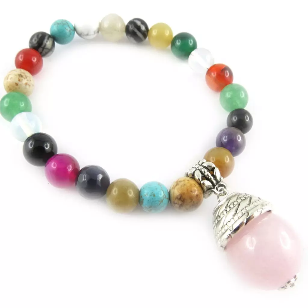 les trésors de lily Bracelet créateur 'Minéralia' tutti frutti [K7295]